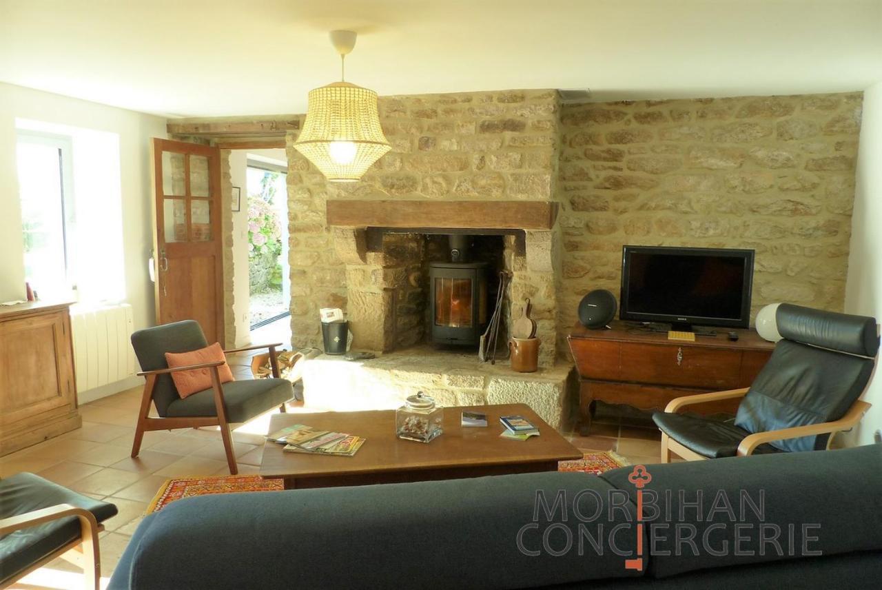 Villa Belle longère en campagne à Larmor Baden Extérieur photo