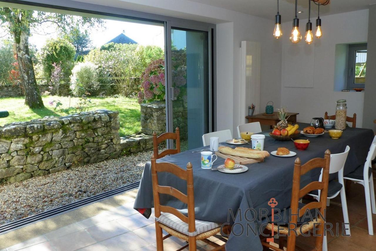 Villa Belle longère en campagne à Larmor Baden Extérieur photo