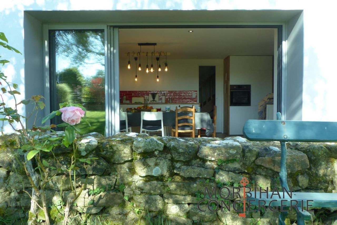 Villa Belle longère en campagne à Larmor Baden Extérieur photo